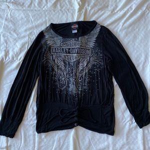Large Harley Davidson top.